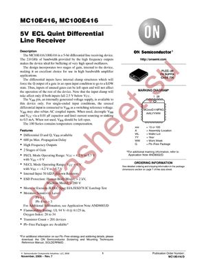 MC100E416FN datasheet  